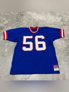 Lawrence Taylor VTG Buffalo Bills Jersey Medalist Sand Knit NFL #56 Sz LG Rare